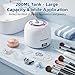 Dental Ultrasonic Retainer Cleaner Machine with 2 Detachable Tanks - 45kHz Dental Cleaning Pod with Digital Timer - Family Hygiene Kitfor Dentures, Aligners, Mouth Guards, Jewelry & Brushes