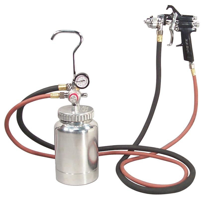 Image of Astro Tools 2PG8SA 2 Quart Pressure Pot with Gun and Hose - Silver Handle - 1.7mm Nozzle (AMZ)