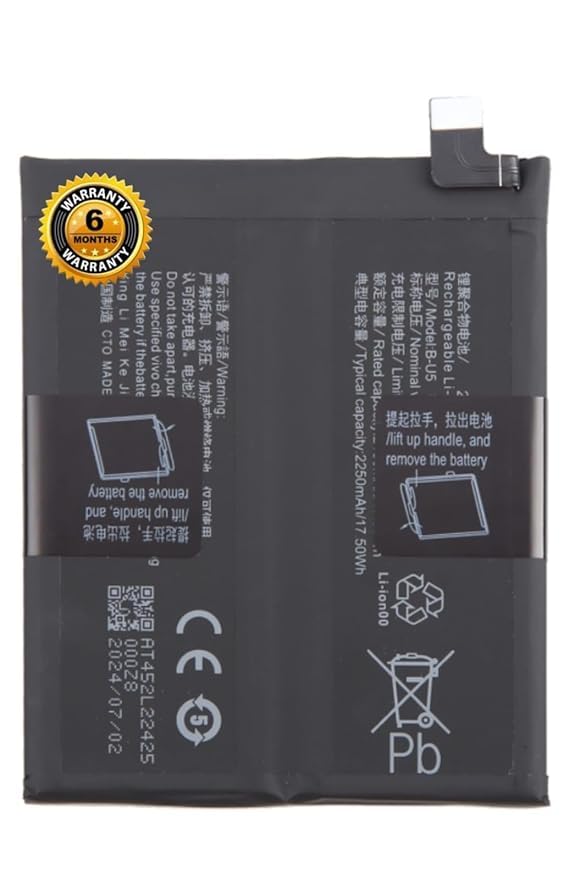 Image of Original B-U5 Battery for vivo X80 /17.5WH / 7.78V / Battery with 6 Month Warranty *** (ERT77)