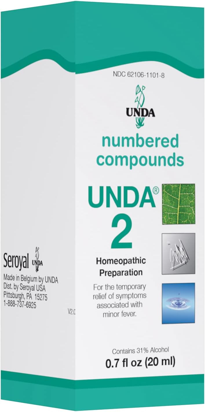 UNDA 2 Numbered Compounds | Homeopathic Preparation | 0.7 fl. oz.