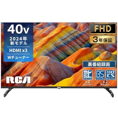 Amazon | RCA テレビ 40インチ FHD 2K 液晶テレビ ダブルチューナー  