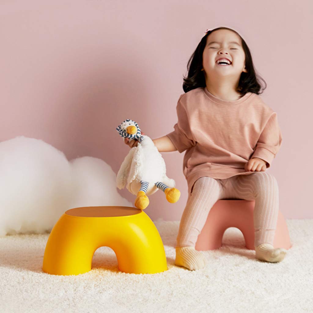 Petits bancs simples semi-anneaux arc-en-ciel pour la maison ou l'intérieur - Tabouret pour enfants - Marchepied de lit - Jouet - Canapé pour chambre d'enfant - Marche pour l'apprentissage
