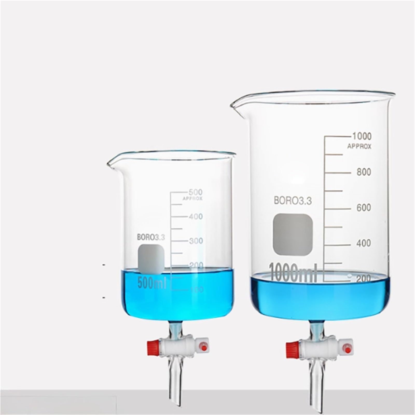 Vaso de precipitados de vidrio transparente de tipo bajo de borosilicato alto(500ml)