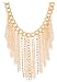 2 Pieces of Goldtone Adjustable Heel Chain with Multiple Iced Out Tassels and Links