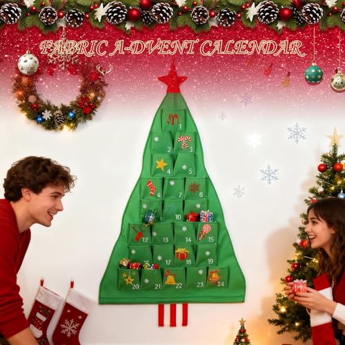 Calendrier de l'Avent en tissu pour collectionneur à offrir pour Noël - 2