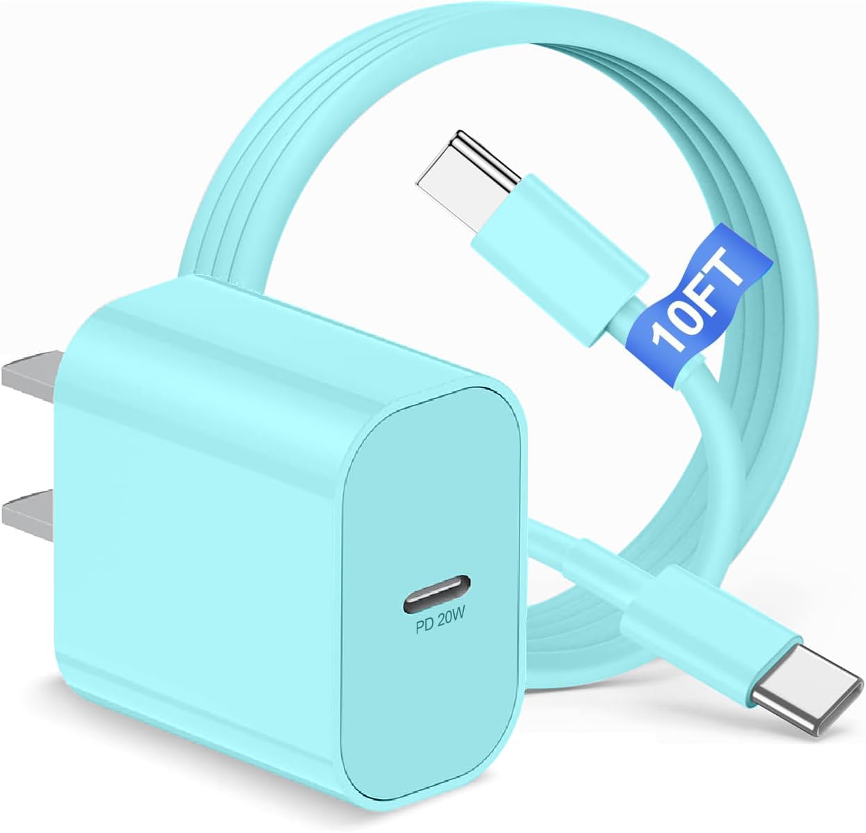 Blocco di ricarica per iPhone 16 15/3 m tipo C a C cavo lungo, USB C spina di ricarica rapida per Apple iPhone 16 Pro Max/16 Plus/15 Pro Max, iPad 12,9/11" 4/3th/Air/Mini, adattatore di alimentazione