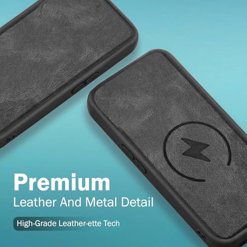 TRUEUPGRADE Case Compatible for Oppo A6X 5G Case | Ultra Slim Leather Feel Back Cover | Soft Grip Rubberised | Mag-Safe Print (Non-Functional) | Shockproof Camera Protection | Grey - Image 6