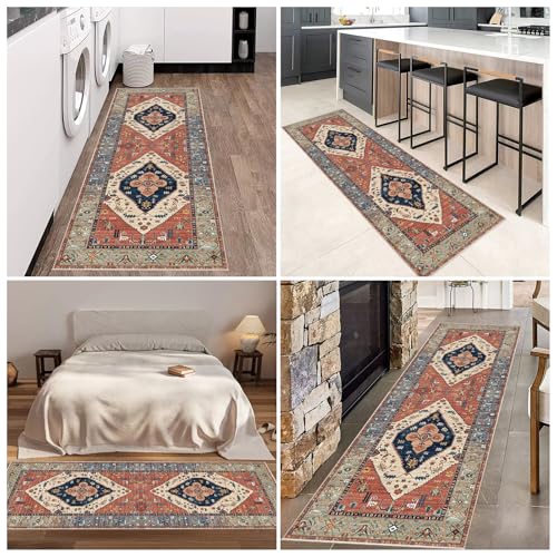 Tapis de couloir 80x100 cm antidérapant et lavable - 7