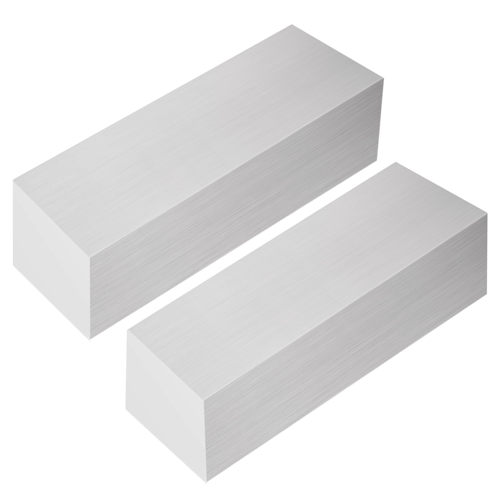 6061 Aluminum Flat Bar - 2 Pack, 50x50x150mm -1