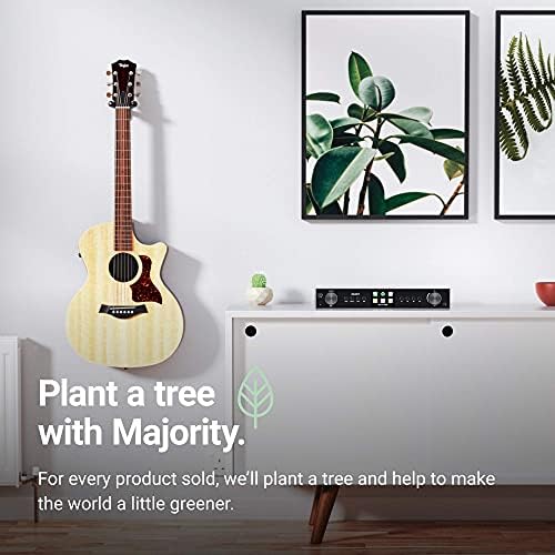 Internet Radio with DAB, DAB+ and FM | Spotify, Bluetooth Connectivity, Remote, AUX and USB Inputs | Majority Fitzwilliam 2 Internet & Digital Radio | WiFi, Full Colour Display, 90 Pre-sets | Silver