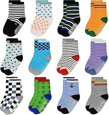 CUTEABLY Cutealby Boy Anti Skid Socks (6-7 YEAR, 5)