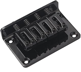 Wakauto 4 Cordas Guitarra Acústica Ponte Placa De Guitarra Guitarra Elétrica Peças Ponte Tremolo Ponte Hardtail Sela Ponte Sela Carga Guitarra Ponte Hardtail Vintage Banqiao