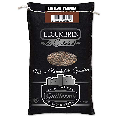 Lenteja Pardina Guillermo Gourmet Calidad Extra Saco 500 G.