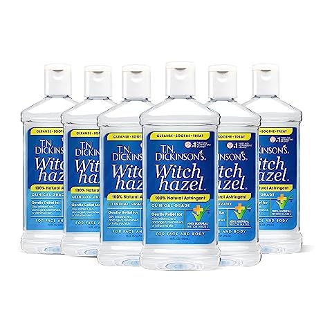 T.N. Dickinson's Witch Hazel Astringent for Face and Body, 100% Natural, 6 Count Cover