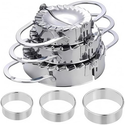ZHOUHON 3-częściowy zestaw foremek do ravioli do pierogów, do ravioli, 3 szt