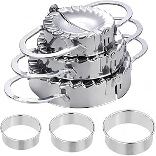 ZHOUHON 3-częściowy zestaw foremek do ravioli do pierogów, do ravioli, 3 szt