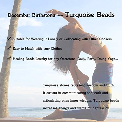 Pearlada Boho Turquoise Necklace Long Beaded Necklace Strand Handmade Knotted Jewelry For Women Fashion Beads Endless Necklace #TOP6