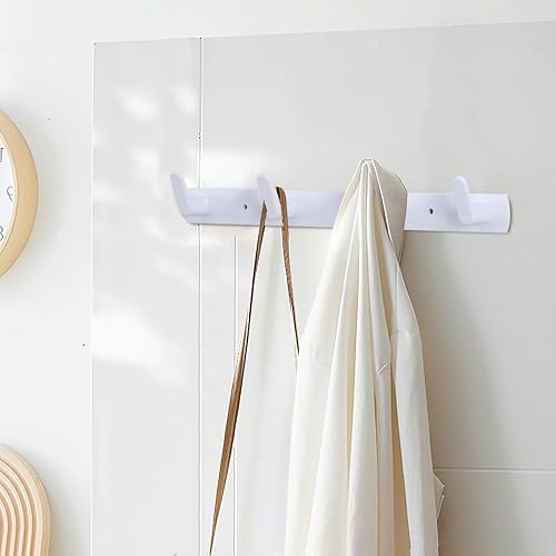 Miniatura 6 de ALXBSONE Ganchos multifuncionales para toallas de bata, ganchos de pared para ropa no perforados, ganchos de aluminio para colocar armarios, baños,