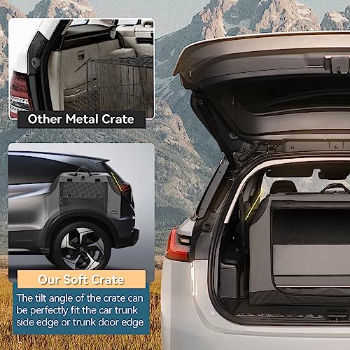 Petsfit Caixa de Cachorro de 30 Polegadas Interna, Capa de Tecido Ajustável por Tubo de Ferro Espira