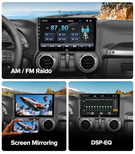 ApexNav 10" Linux Carplay Radio for Jeep Wrangler 07-18 & Dodge Ram 09-12 - image 7