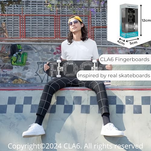 Image of CLA6 29mm Fingerboard | Bearing Wheels | 5 Ply Maple Deck | Foam Grip Tape | Complimentary Tool and eBook |
