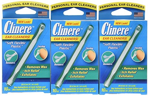 Clinere® Ear Cleaners, 10 Count, (Pack of 3) Earwax Remover Tool Safely