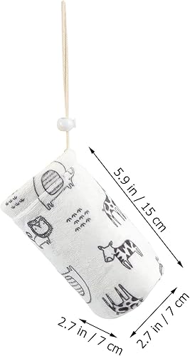 Miniatura 4 de ULTNICE Funda aislante para biberón con cuerda cubierta de biberón caliente para bebés alimentador de enfermería de vidrio bolsa de soporte cálido