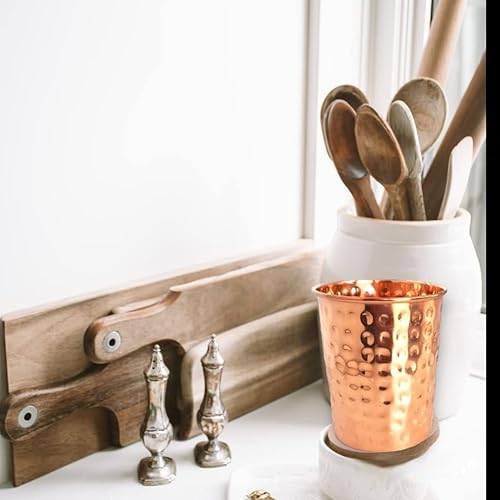 Miniatura 6 de 2activelife Ayruvédico - Juego de vasos de cobre 100% puro hecho a mano con cuatro vasos martillados que son ideales para beber agua y hacer mulas