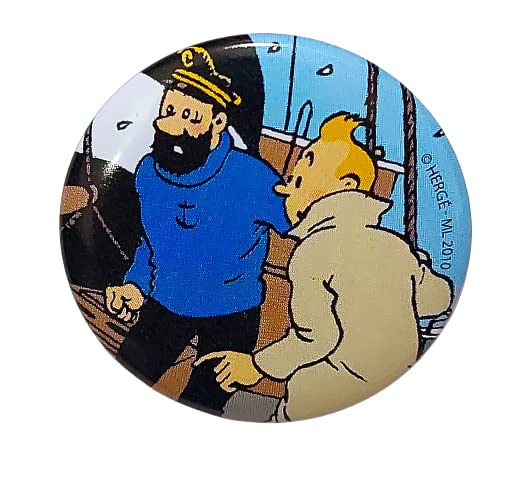 Aranyak HobbyTintin with Captain Haddock Moment of Surprise Pin Badge Collection from HERGE