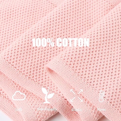 Image of PESAAT Kids Winter Infinity Scarf Knit Cotton Toddler Boy Girls Scarves