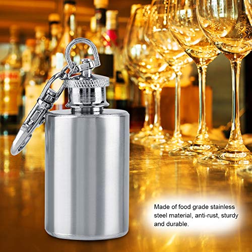 Mini-alcoholfles, 30 ml, roestvrij staal, voor whisky, elegante kleine kleine alcoholfles, bar-accessoires - Image 6