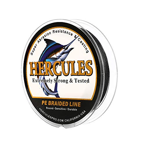 Hercules Super Cast 500M 547 Yards Braided Fishing Line 20 LB Test for Saltwater Freshwater PE Braid Fish Lines Superline 8 Strands