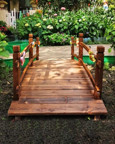 Ponte paesaggistico da giardino, ponte ad arco per vialetti esterni, perfetto per prato, cortile e piccoli laghetti, decorazione da giardino
