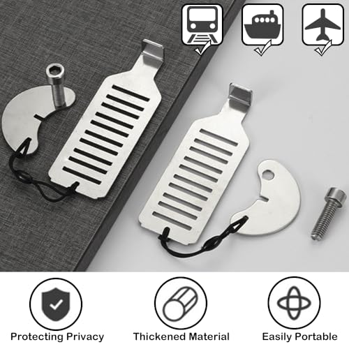 3 Pack Portable Door Lock Stainless Steel Door Jammer Travel Safety Hotel Door Lock for Punch-Free Anti-Theft Hotel School Home Apartment Security Devices Door Self Defense - Image 4