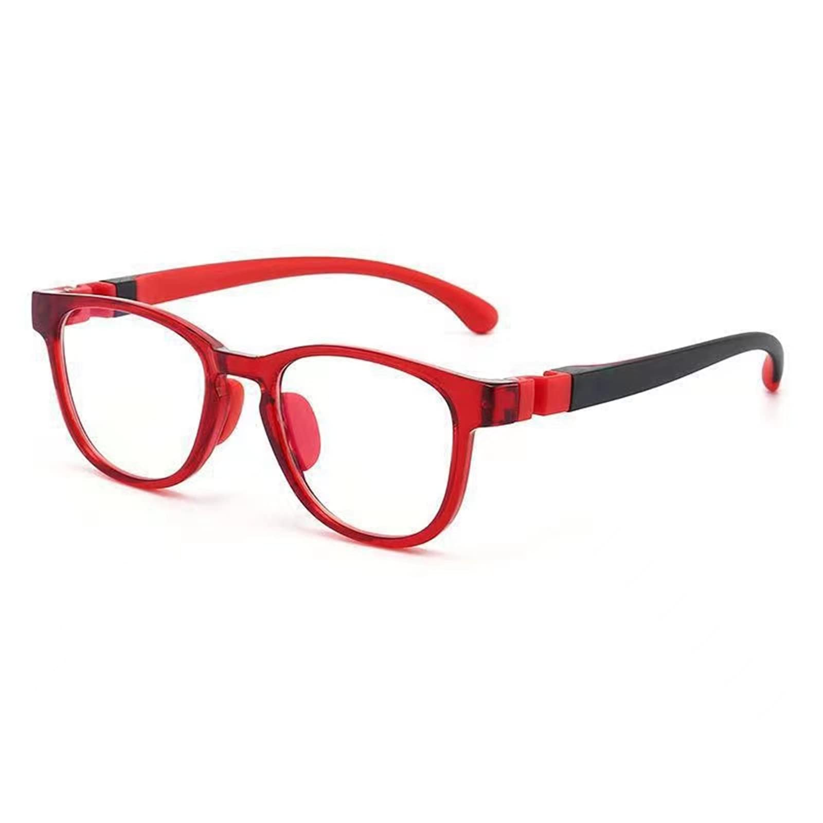 Blue Light Glasses for Kids, Anti Glare Eyestrain UV, TV Phone Children Silicone Safety Eyewear for Boys Girls Age 3-12