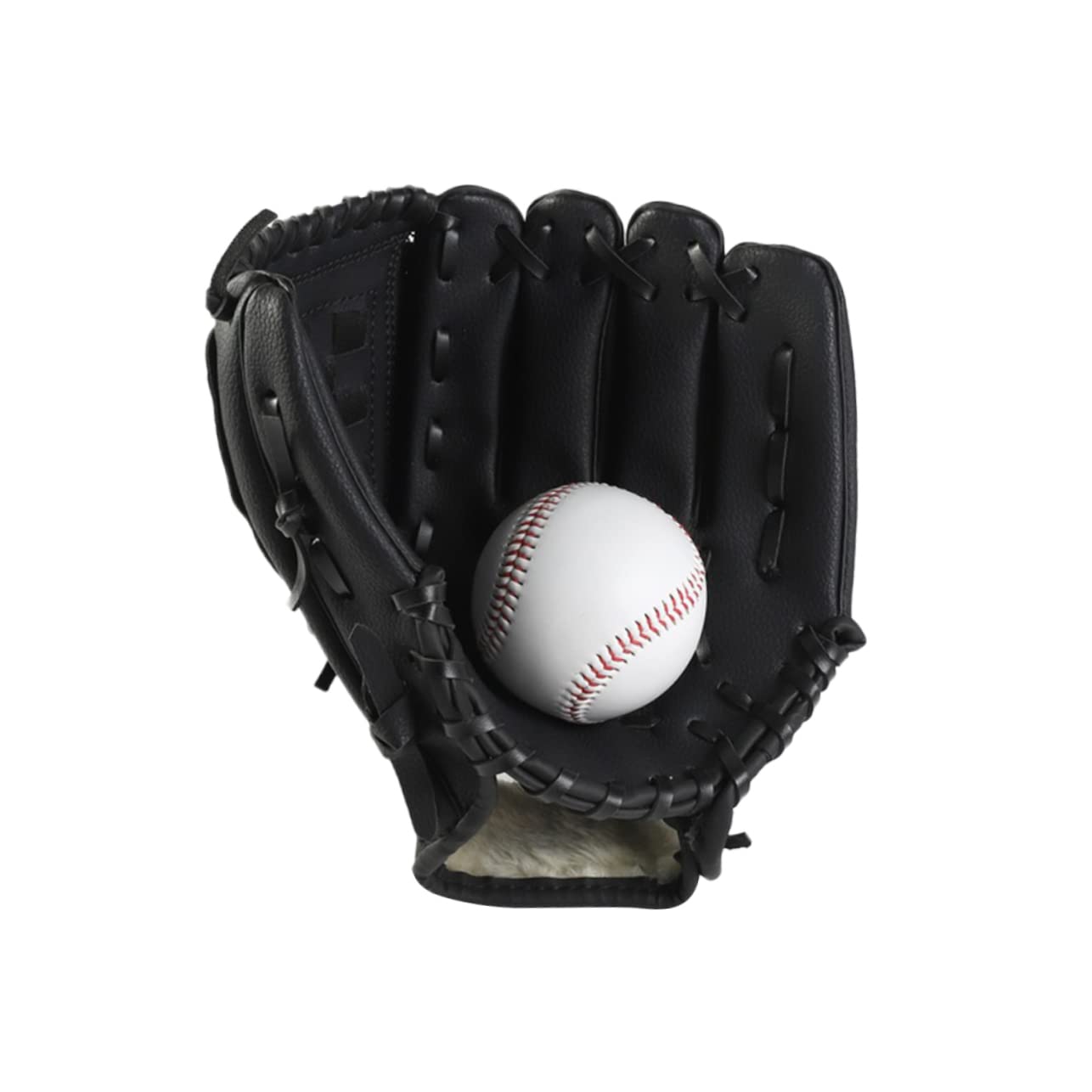 CORHAD 12.5-inch Softball Glove Left Hand for Baseball 10.5-inch Catcher Glove Style PVC Material