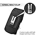 Perilogics Nylon Cell Phone Holster Compatible with iPhone 17 Pro Max, 16 Pro Max, 16 Plus, 15 Pro Max, 15 Plus, 14 Pro Max with Rugged Case, Belt Clip Pouch with Zipper Storage & Card Slot