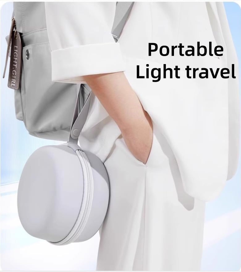 Image of Travel Neck Pillow with Extra Large Hood Rollable Airplant Hooded Neck Pillow with Memory Foam Filling and Removable, Skin-Friendly Cover with a Carrying Pouch