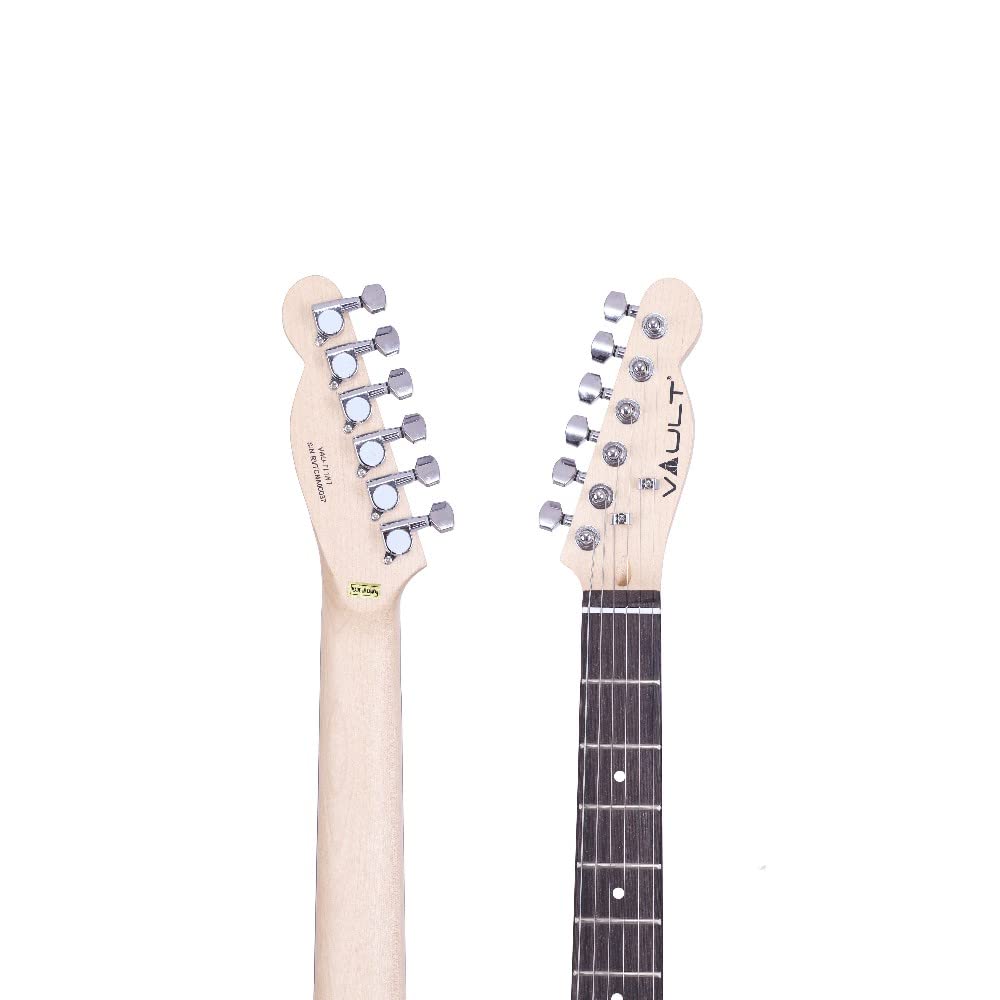 VAULT TL1 Tele Style Poplar Electric Guitar - Natural - Image 7 thumbnail