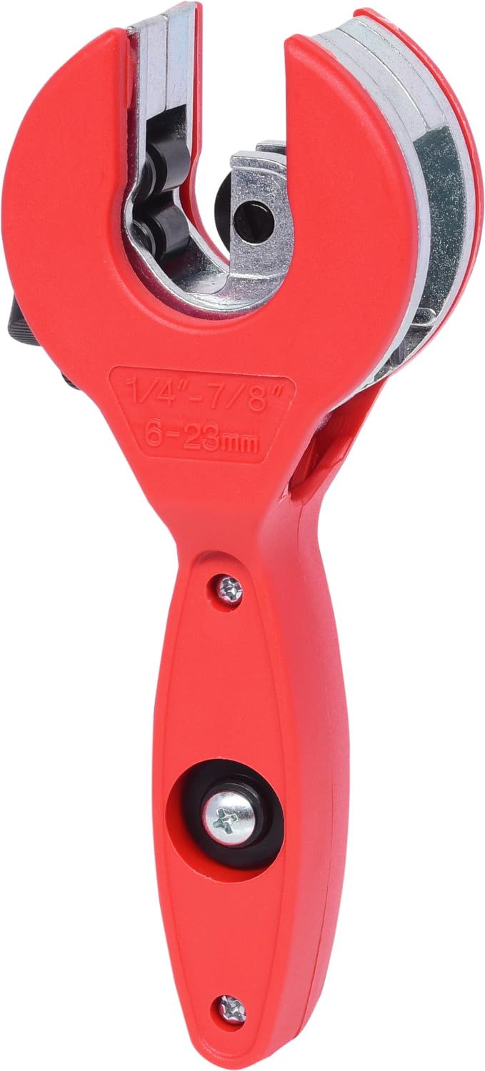 KS Tools 104.5022 Ratschen-Rohrabschneider, 6-23mm | Rohrschneider mit Ratsche, Ø6 - 23 mm, gehärtete Klinge