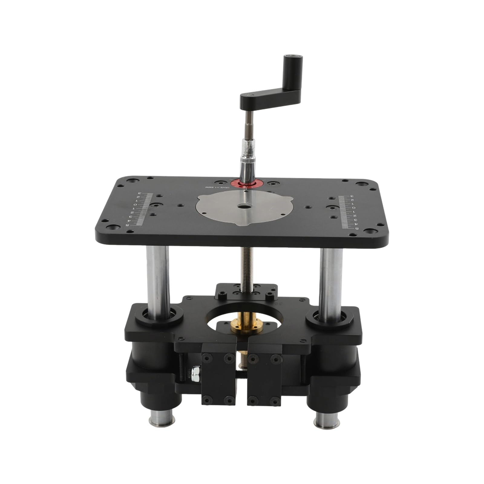 Regolazione dell'altezza Router Lifting 69 mm Dispositivo di sollevamento | Dispositivo di sollevamento per fresatrice da 69 mm, per fresatrice da tavolo, unità di sollevamento compatibile con piastre