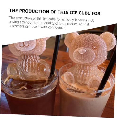 Molde de silicona para cubos de hielo osito 5 pzas miniatura 7