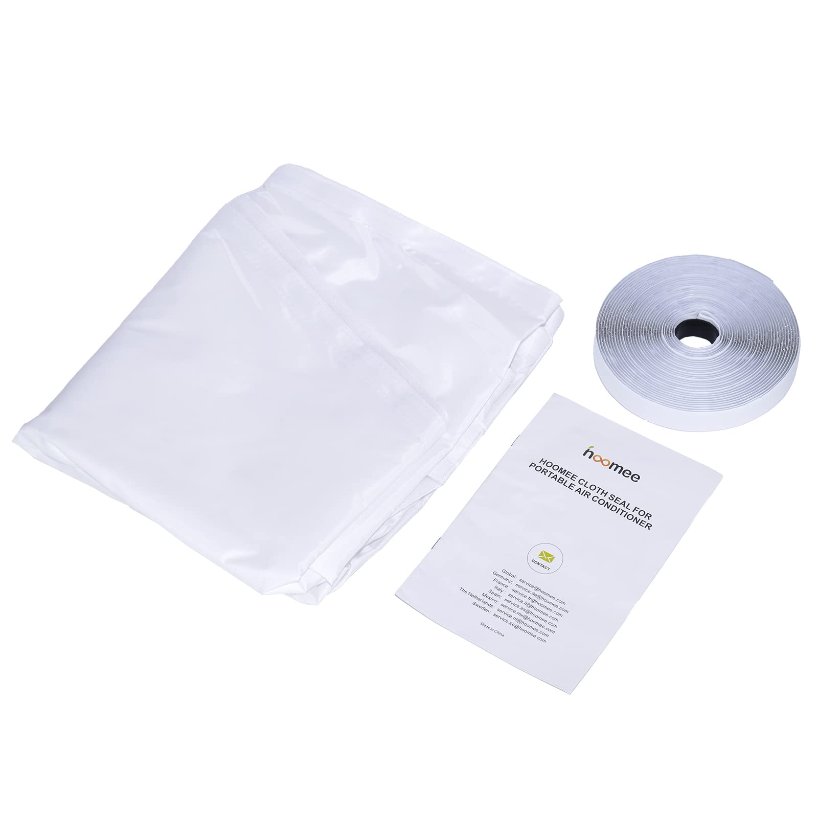 HOOMEE VP KIT aislante de ventana universal para aire acondicionado portátil, kit de ventana de bloqueo de aire universal, apto para ventanas abatibles empotradas de 500 cm