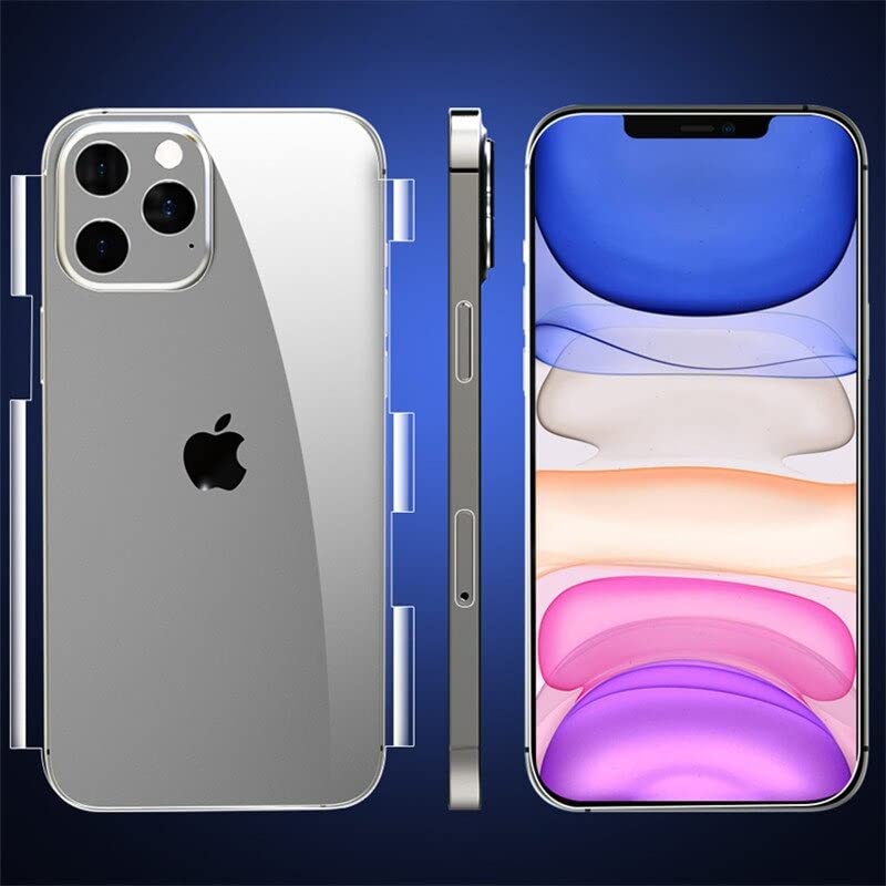 BOUGYR Front Tempered and Hydrogel Skin Full Coverage 360 Better Than Buff Guard to Protect Back Screen Protector Film HD Clear Compatible for All Smartphone (iPhone 14) (iPhone 14 Pro Max)