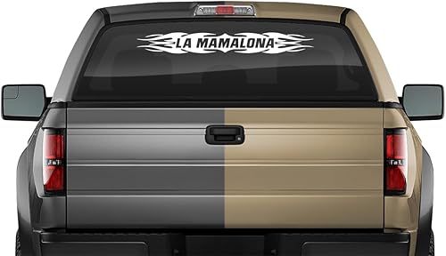 Sticky Creations LA MAMALONA Decal Sticker Windshield Window Vinyl Graphic Banner Rear Back Car Truck SUV Vehicle Calcomanía Troca Carro Tribal