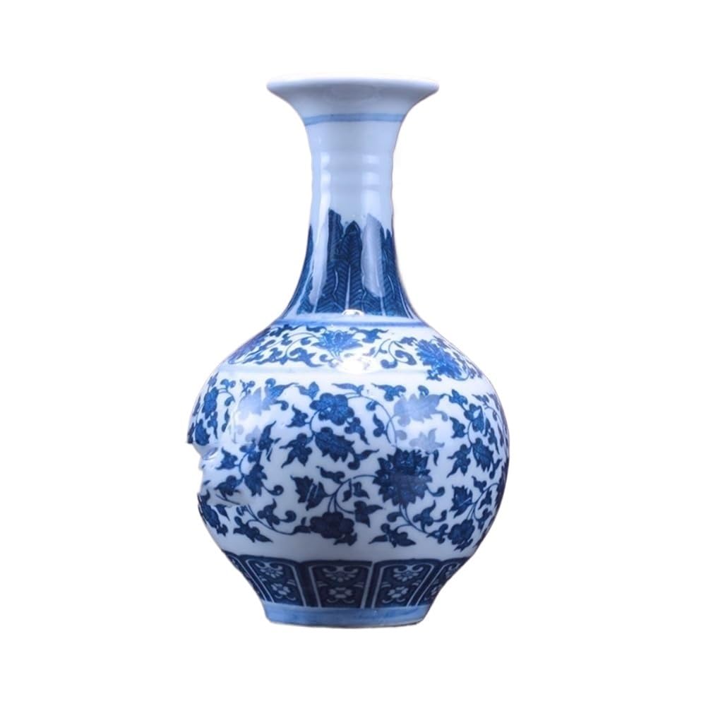 chinese porcelain vases, Ceramic Vase,Flower,Chinese,Art Decorative, 17cm Blue and White Porcelain Vases Antique