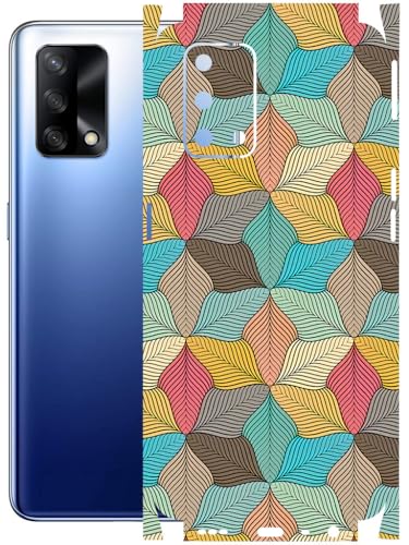 Image of AtOdds - Full Body Back Screen Guard Protector Film - Lamination Wrap Skin Sticker Compatible with Oppo F19 | Scratchproof Matte Finish (Autumn)