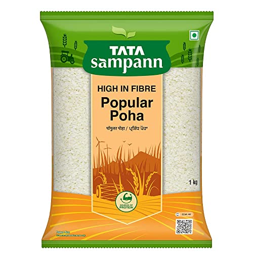 Poha Thick de riz pour petit-déjeuner équilibré Green Velly 1kg