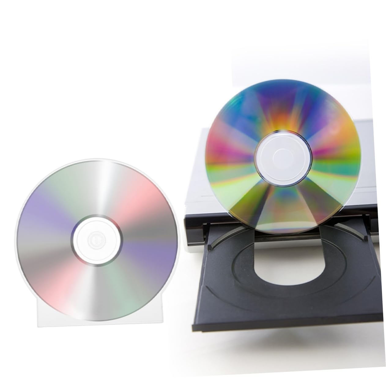 LIFKOME 50 Pezzi Custodie Porta Cd Trasparenti in Plastica Rigida Custodie Porta Dvd Singoli Antigraffio Leggere Per Viaggi Auto e Casa