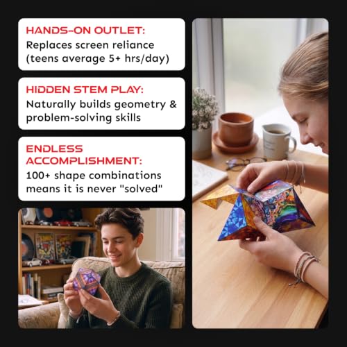 Image of Shashibo DODECA Magnetic Puzzle Cube, Stress Relief Fidget Toy